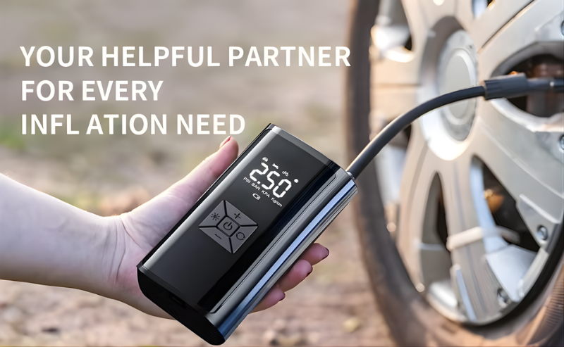 Portable Wireless Tire Inflator 150 PSI – Digital Air Compressor Pump for Car Tires, Bikes & Motorcycles